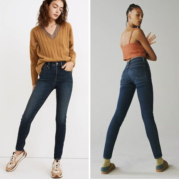 NEW‎ Madewell 10" High-Rise Skinny Jeans in Marengo Wash: Instacozy Edition, 27 - Picture 2 of 15